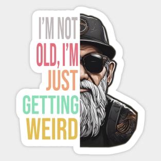 Old Man with Beard and Sunglasses Sticker